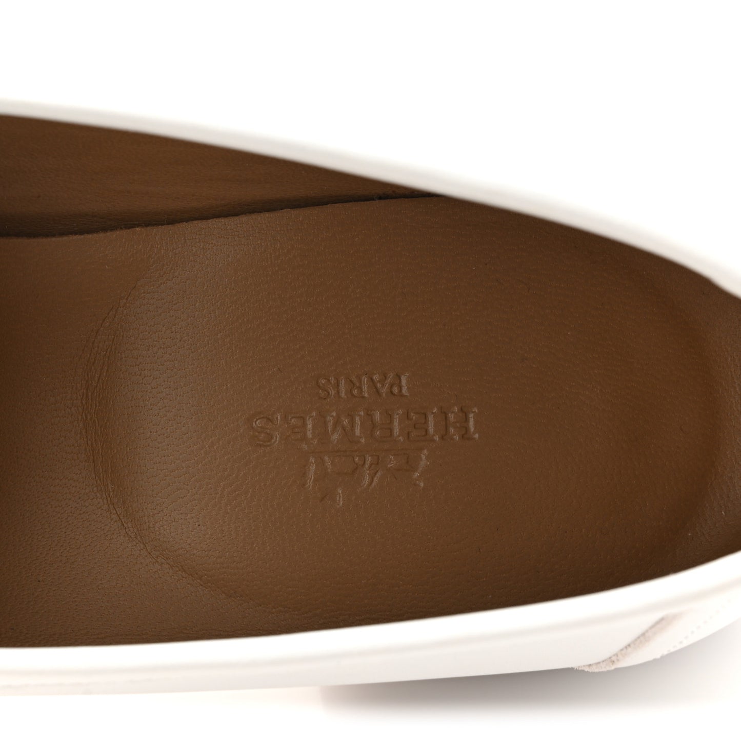 Calfskin Womens Paris Loafers 39 White