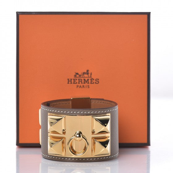 Hermes Swift Collier De Chien CDC Bracelet T2 Etoupe 6 of 6
