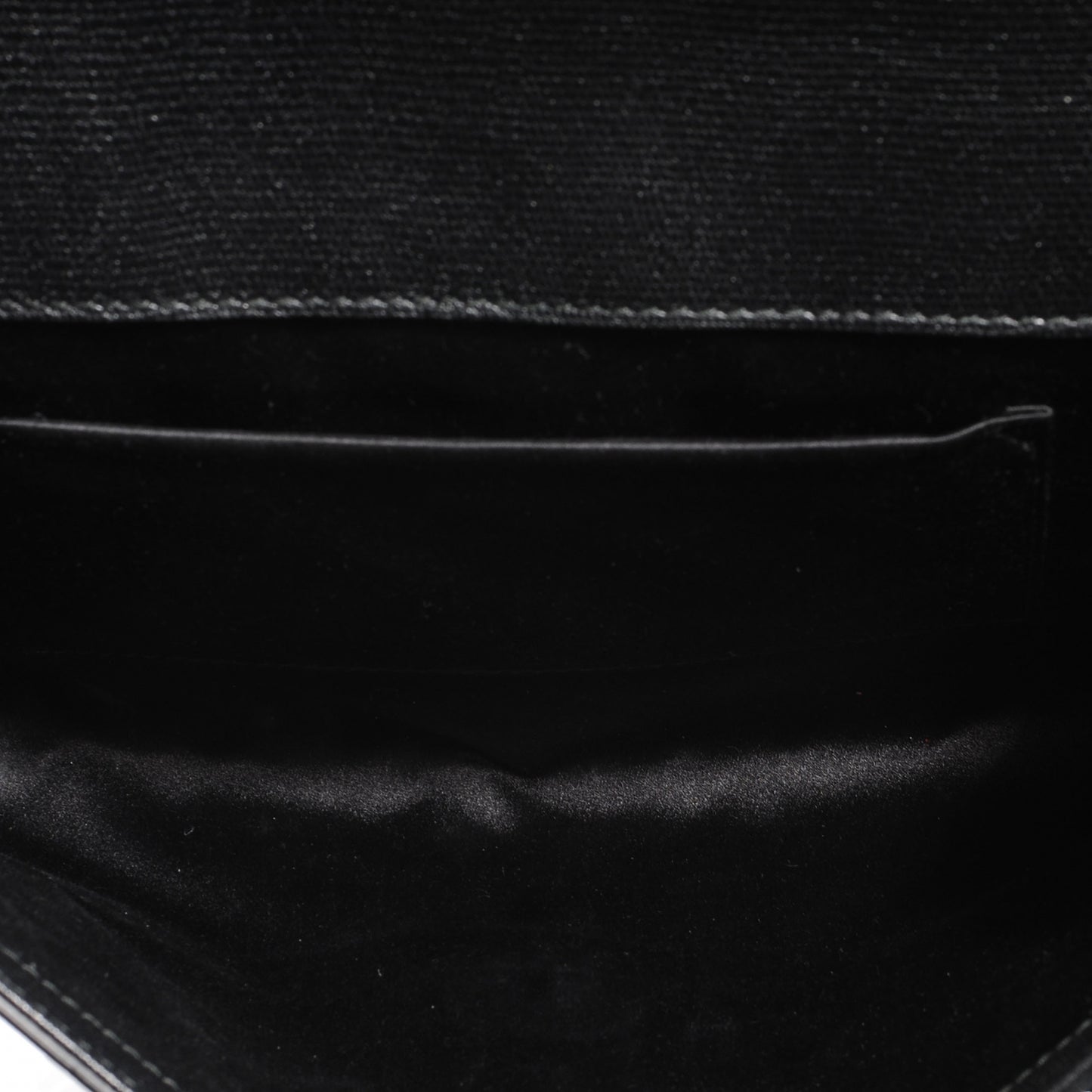 Textured Leather ChYc Clutch Black