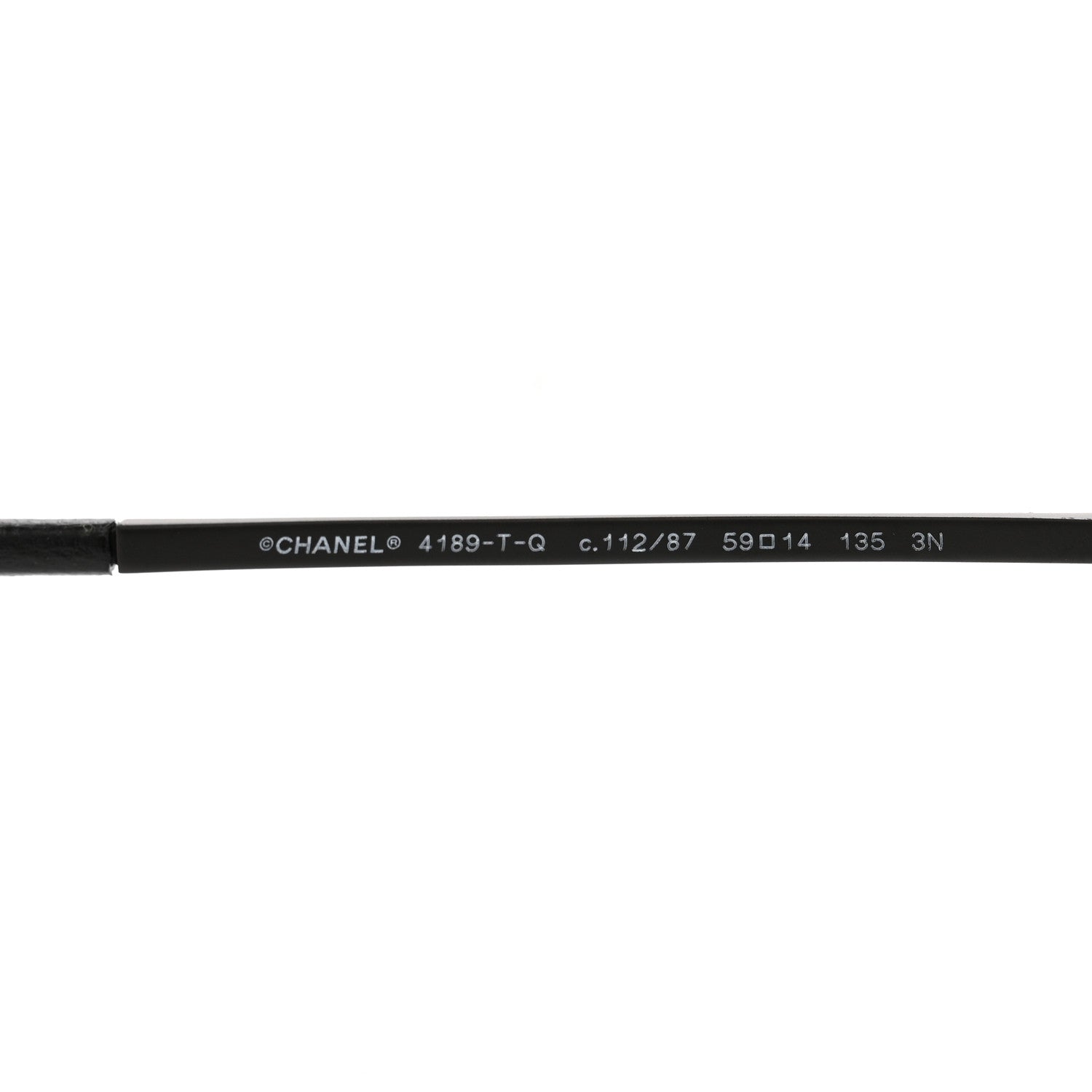 Chanel Aviator CC Sunglasses 4189-T-Q Black 6 of 7