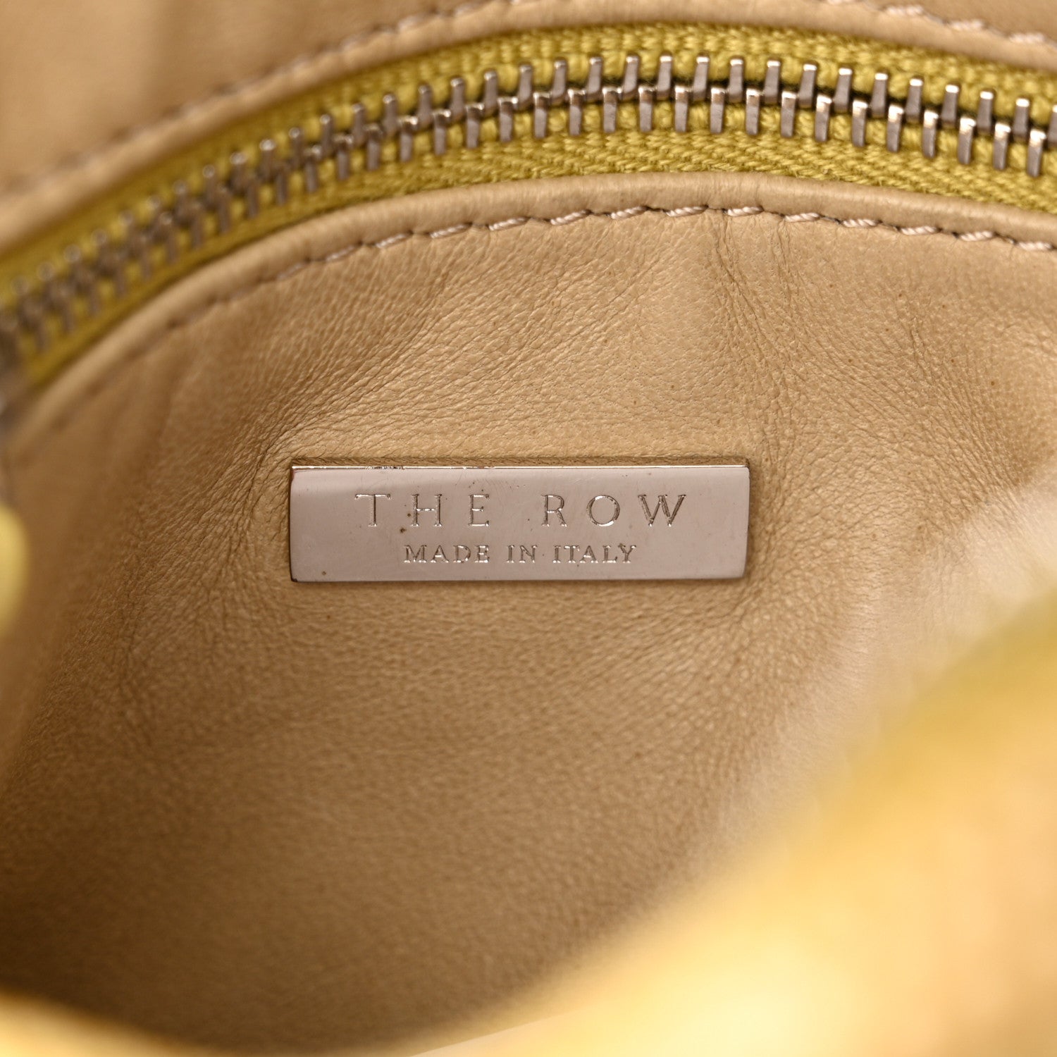 The Row Ostrich Lizard Mini Twin Crossbody Bag Yellow 6 of 15