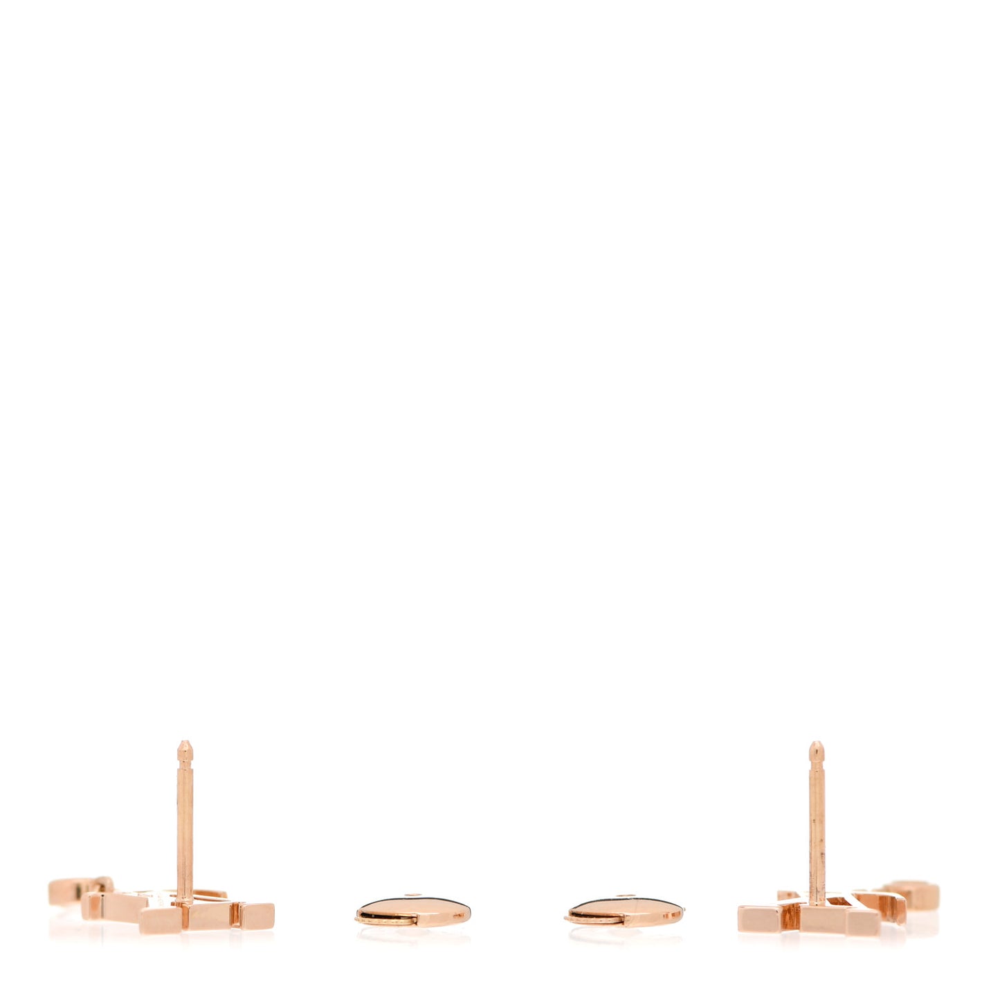 18K Pink Gold Diamond Idylle Blossom LV Stud Earrings