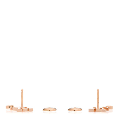 Louis Vuitton 18K Pink Gold Diamond Idylle Blossom LV Stud Earrings 3 of 5
