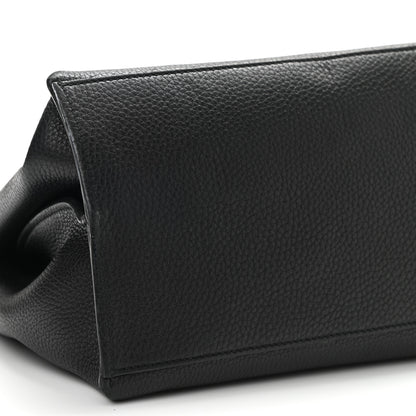 Gucci Pebbled Calfskin Large Bamboo Daily Top Handle Bag Black 9 of 17