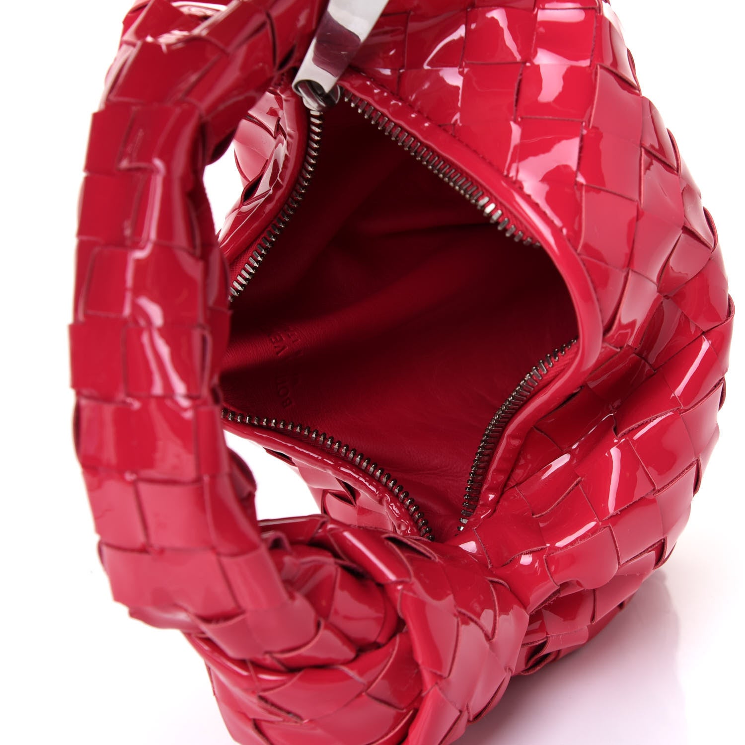 Bottega Veneta Patent Nappa Intrecciato Mini Jodie Candy Stripe 5 of 10