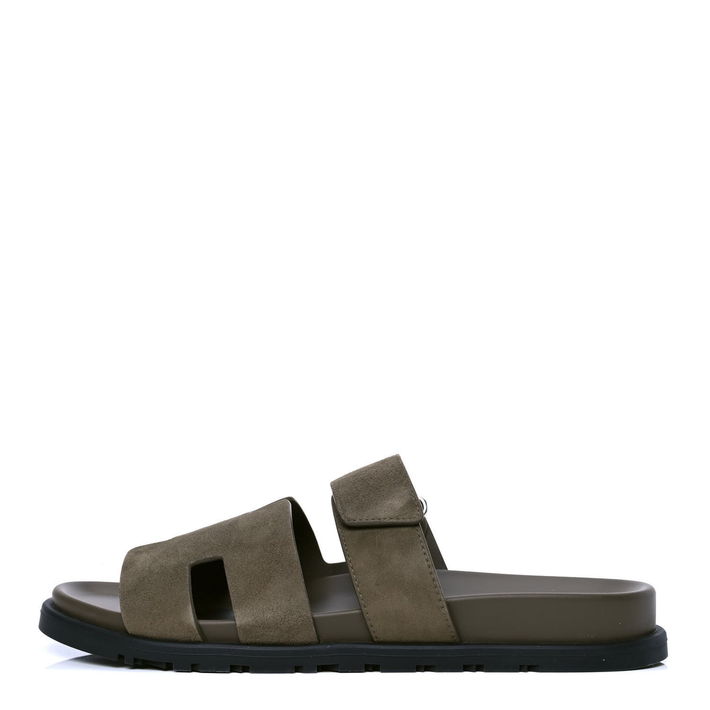 Suede Goatskin Mens Chypre Sandals 42 Vert Army