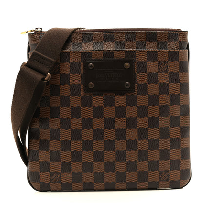 Louis Vuitton Damier Ebene Brooklyn Flat Pochette 1 of 10
