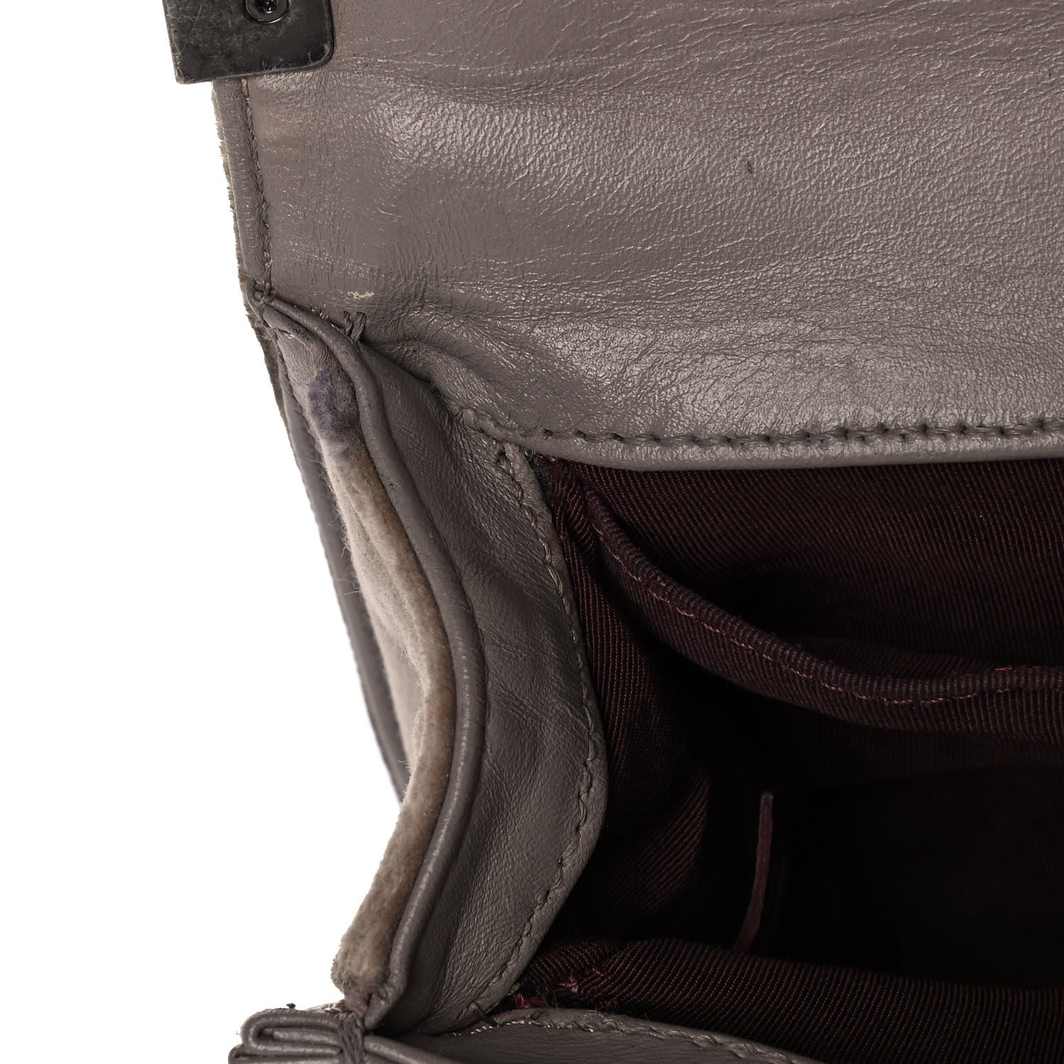 Chanel Velvet Quilted Small Boy Flap Grey 16 of 18