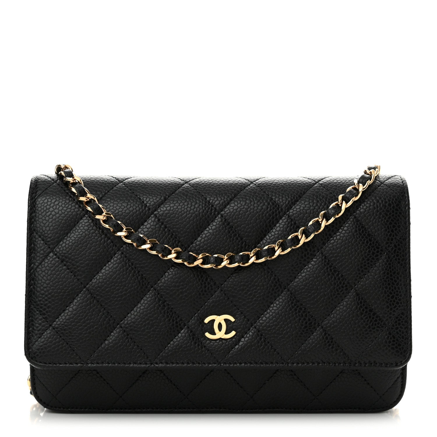 Chanel Caviar Quilted Wallet on Chain WOC Black 1 of 11