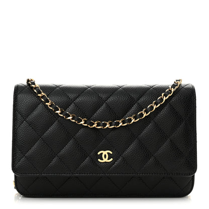 Chanel Caviar Quilted Wallet on Chain WOC Black 1 of 11