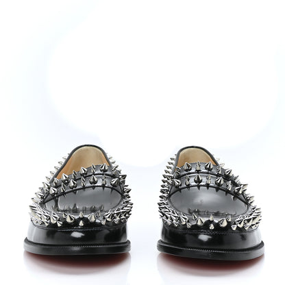 Christian Louboutin Patent Calfskin Spikes Mattia Loafers 40 Black 2 of 7