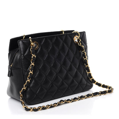 Chanel Caviar Quilted Petit Timeless Tote PTT Black 3 of 10