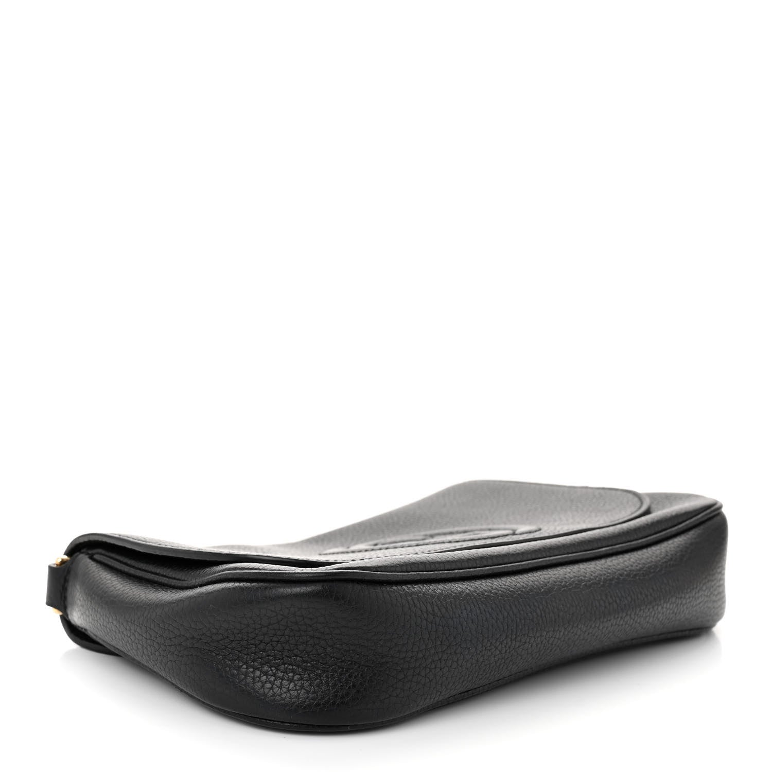 Gucci Pebbled Calfskin Medium Soho Flap Crossbody Black 4 of 10