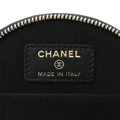 Chanel Caviar Quilted Round Handle With Care Vanity With Chain Black 7 of 13