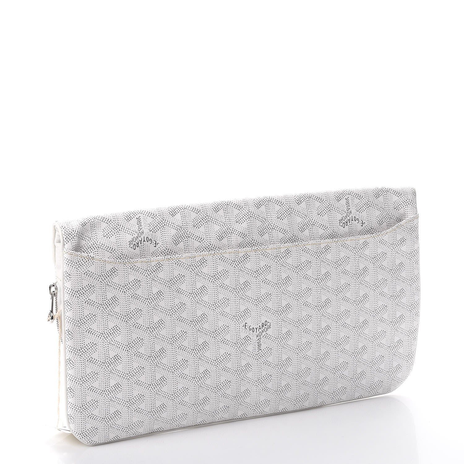 Goyard Goyardine Sainte Marie Soft Clutch White 4 of 8