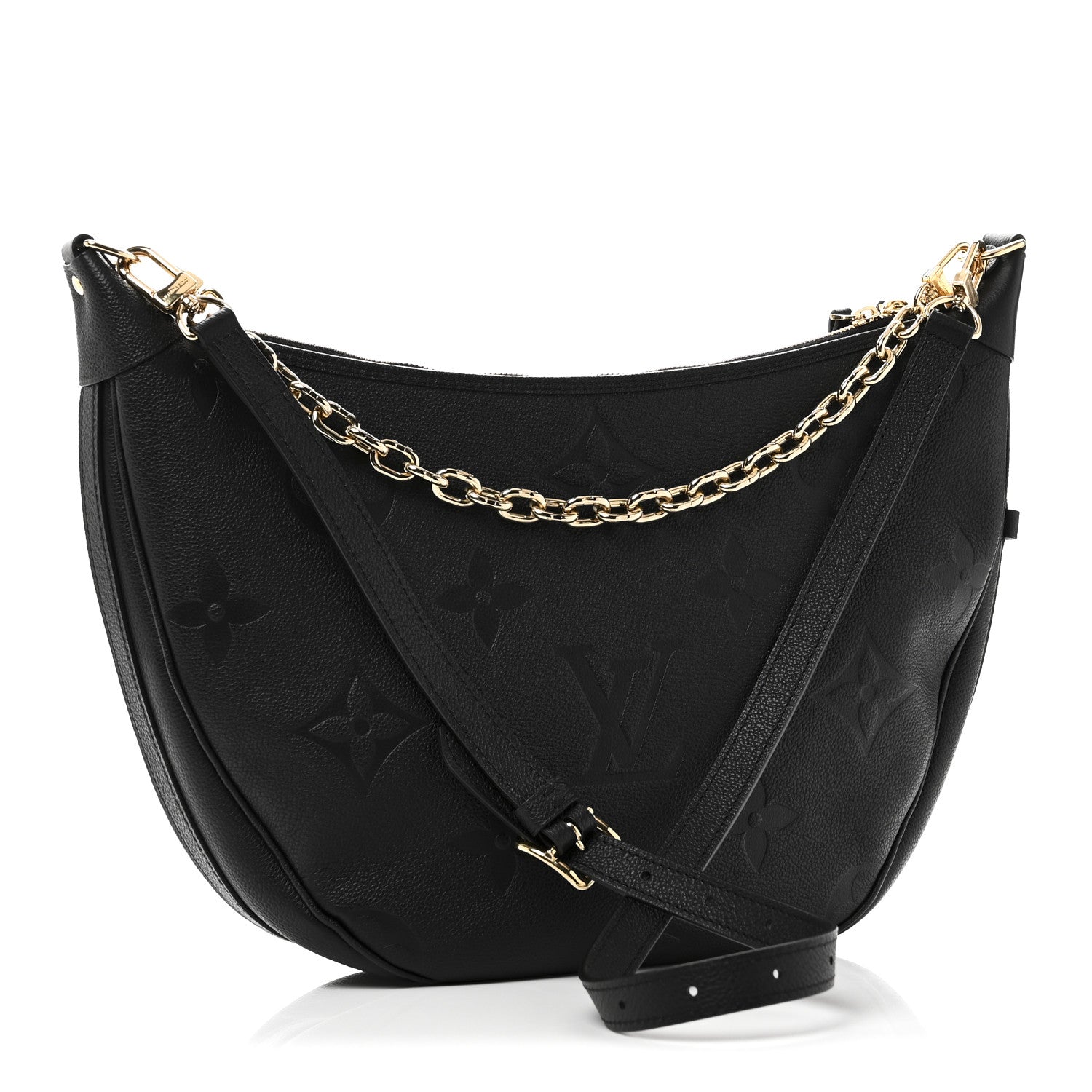 Louis Vuitton Empreinte Monogram Giant Loop Hobo Black 4 of 10