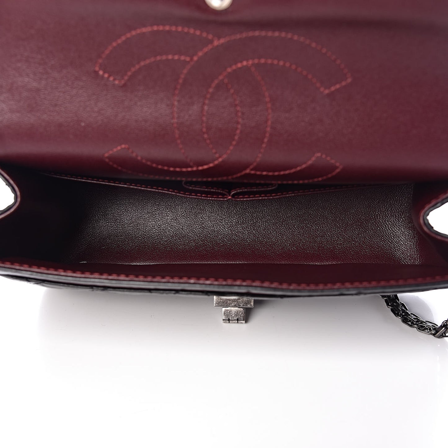 Aged Calfskin Quilted 2.55 Reissue 225 Flap Black