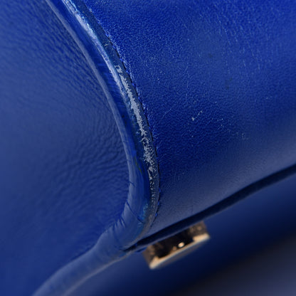 Saint Laurent Smooth Calfskin Small Monogram Cabas Blue Majorelle 18 of 30