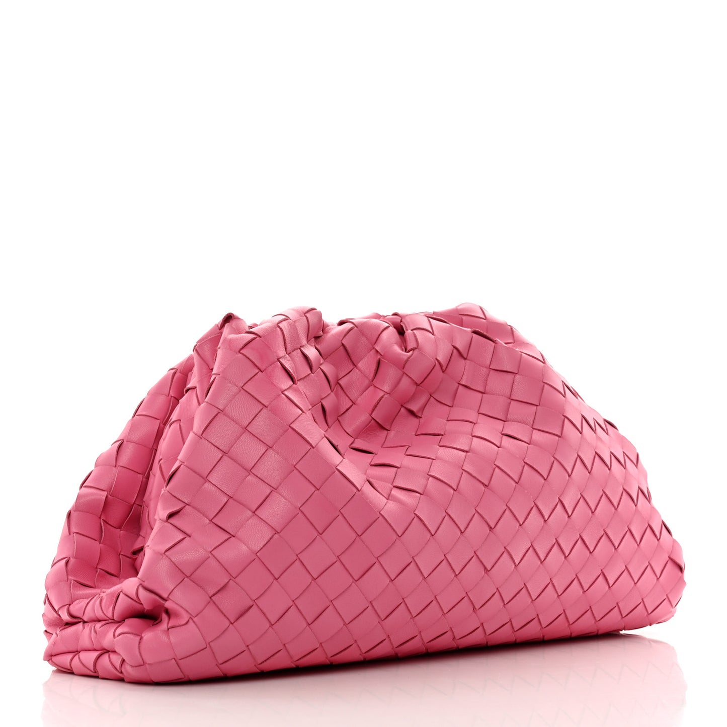 Nappa Maxi Intrecciato The Pouch Oversized Clutch Pink