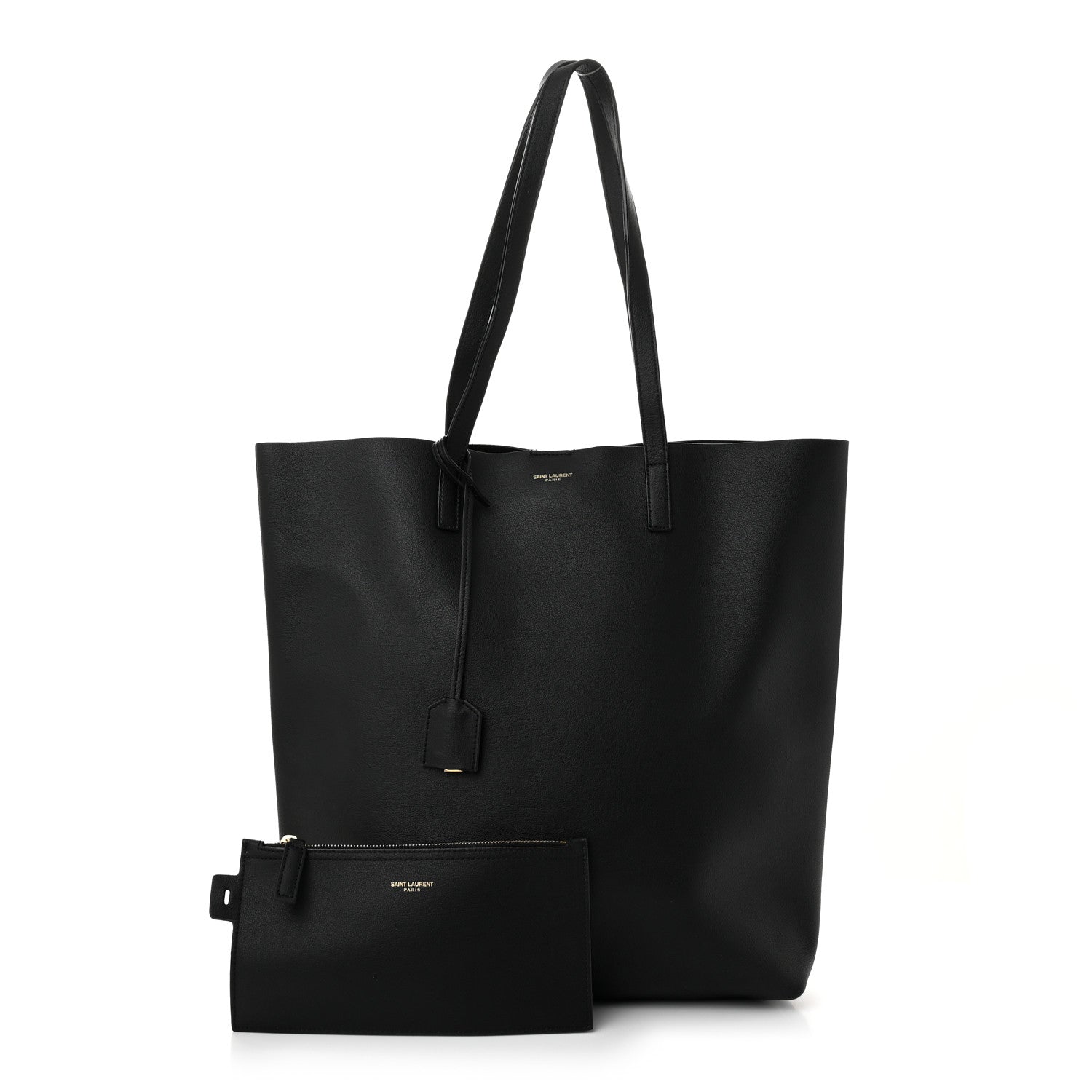 Saint Laurent Calfskin Medium Shopping Tote Black 3 of 15