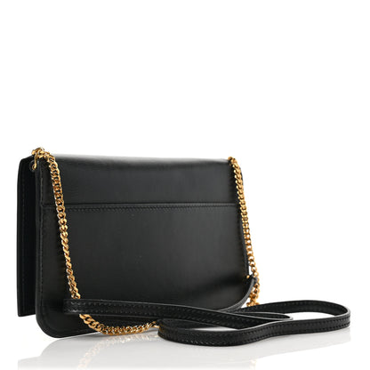 Saint Laurent Smooth Calfskin Monogram Phone Holder Crossbody Black 3 of 8