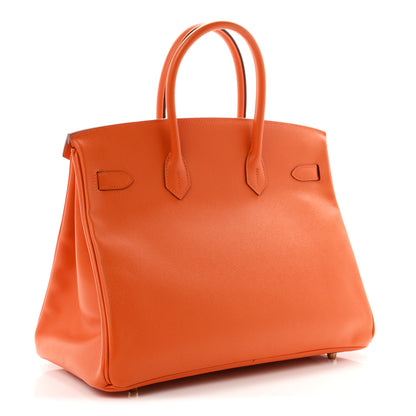 Hermes Epsom Birkin 35 Orange 3 of 10