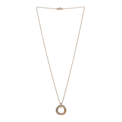 Cartier 18K Pink White Yellow Gold Diamond Trinity Pendant Necklace 3 of 5