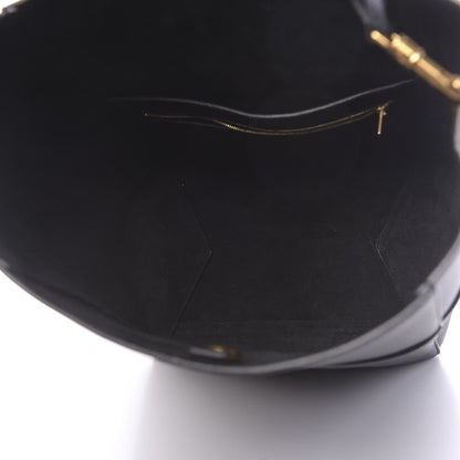Celine Soft Grained Calfskin Sangle Bucket Bag Black 5 of 10