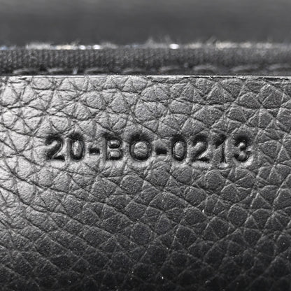Christian Dior Oblique Jacquard Grained Calfskin Small Saddle Messenger Bag Beige Black 7 of 12