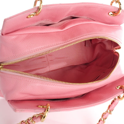 Chanel Caviar Quilted Petit Timeless Shopping Tote PTT Pink 9 of 10