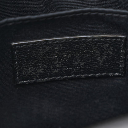 Saint Laurent Calfskin Matelasse Monogram Monochrome Lou Camera Bag Black 6 of 12