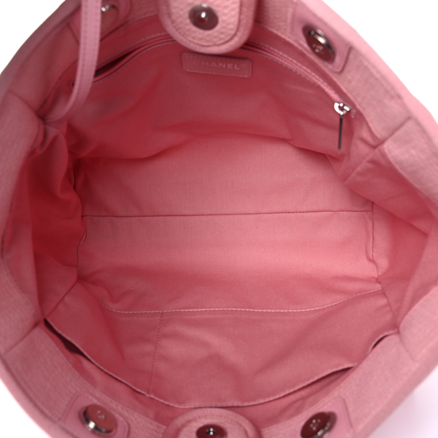 Chanel Mixed Fibers Small Deauville Tote Pink 6 of 13