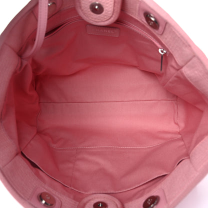 Chanel Mixed Fibers Small Deauville Tote Pink 6 of 13