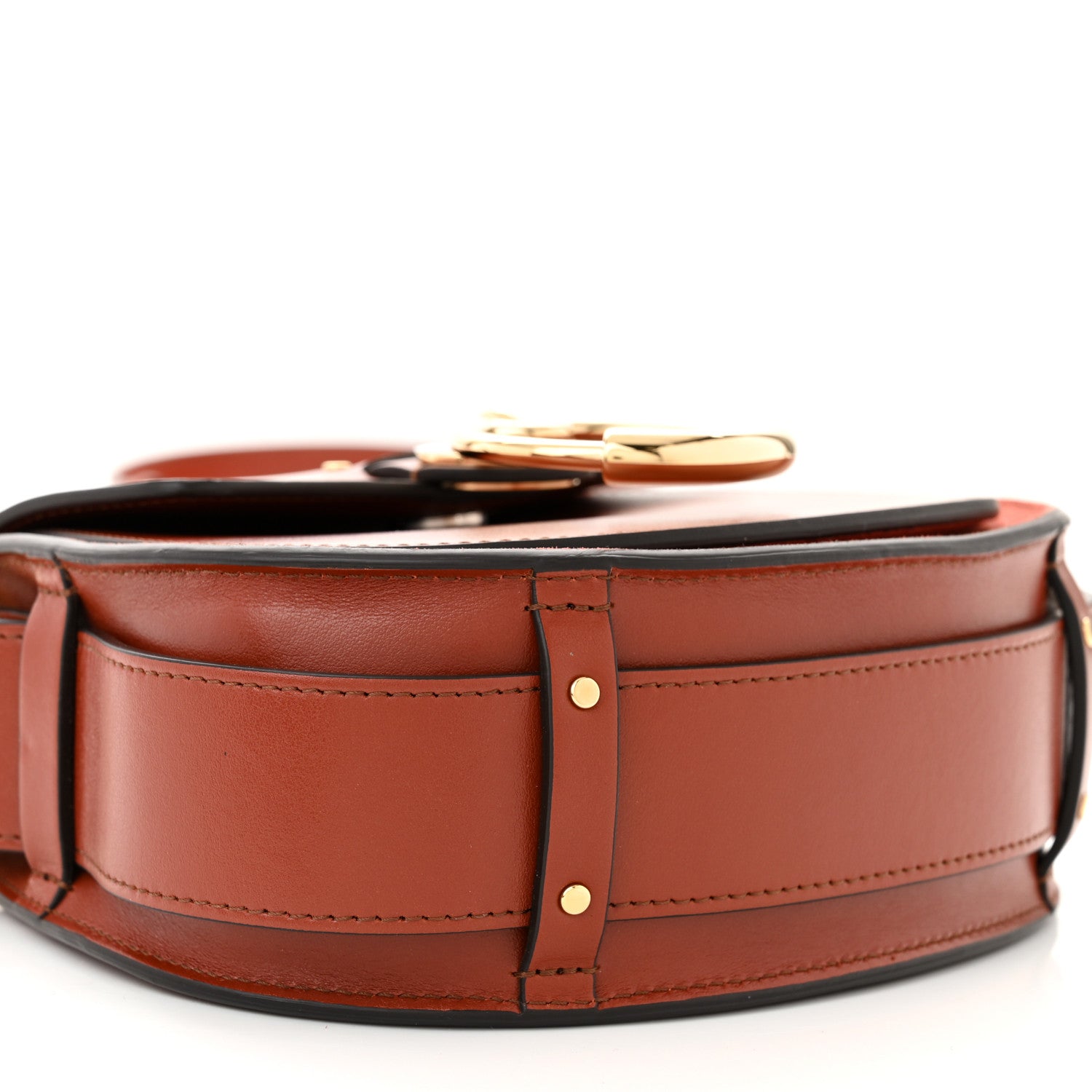 Chloe Calfskin Small Tess Bag Sepia Brown 9 of 10