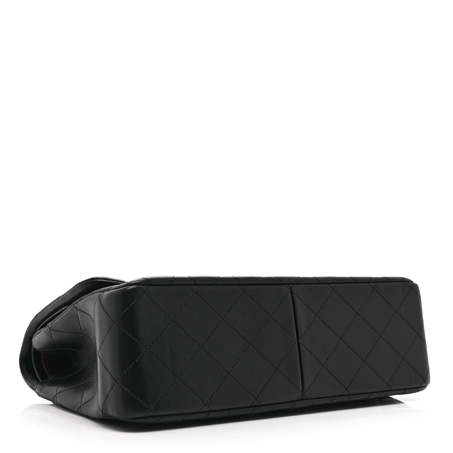 Chanel Lambskin Quilted Jumbo Double Flap Black 4 of 10