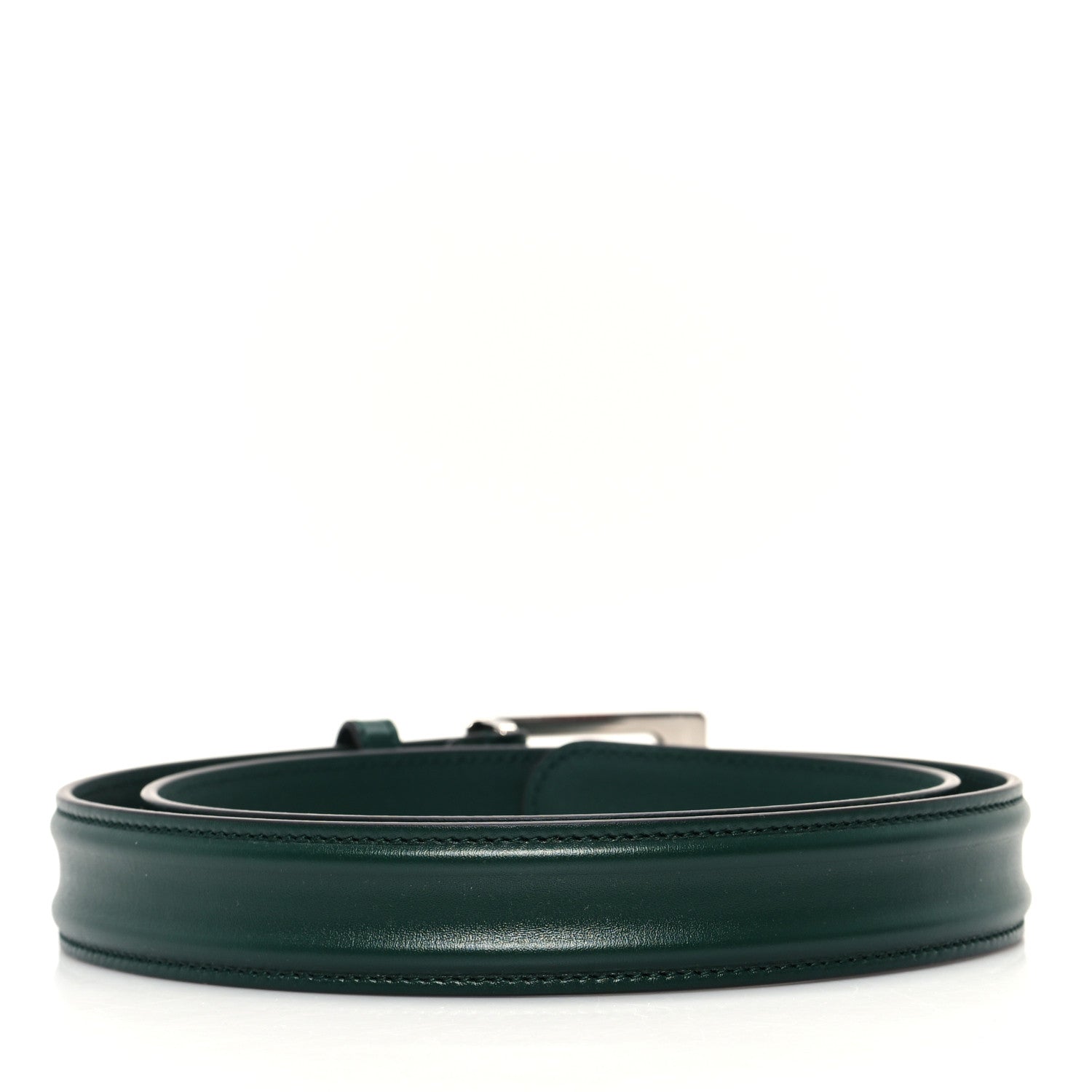 Gucci Ciny Lux Calfskin G Cube Memorable 25mm Belt 95 38 Vintage Green 2 of 5