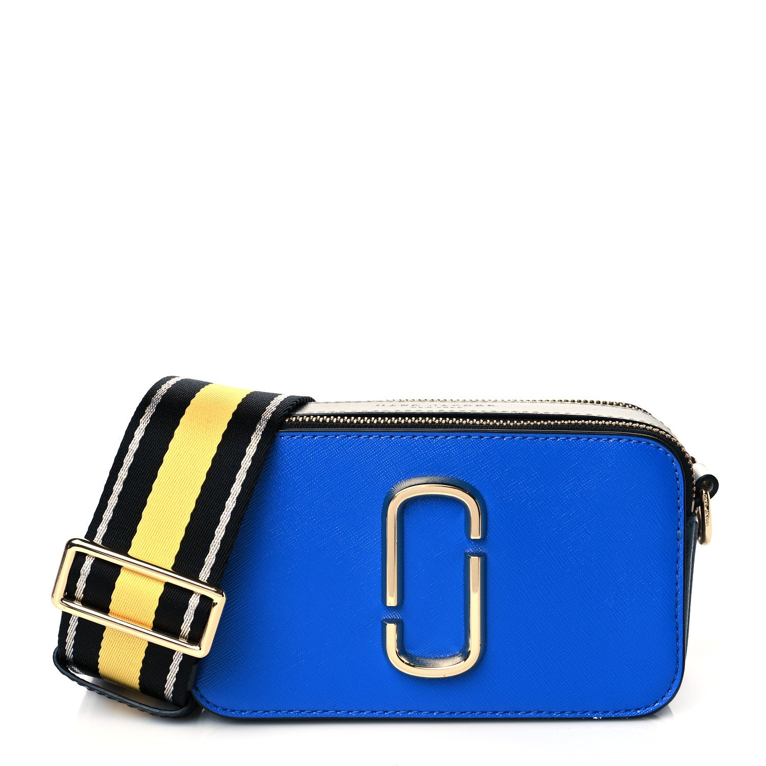 Marc Jacobs Saffiano Small Snapshot Camera Bag Blue Multi 1 of 10