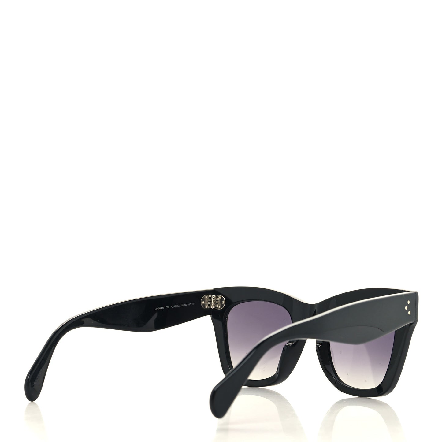 Acetate Polarized Cat Eye Sunglasses CL4004IN Black