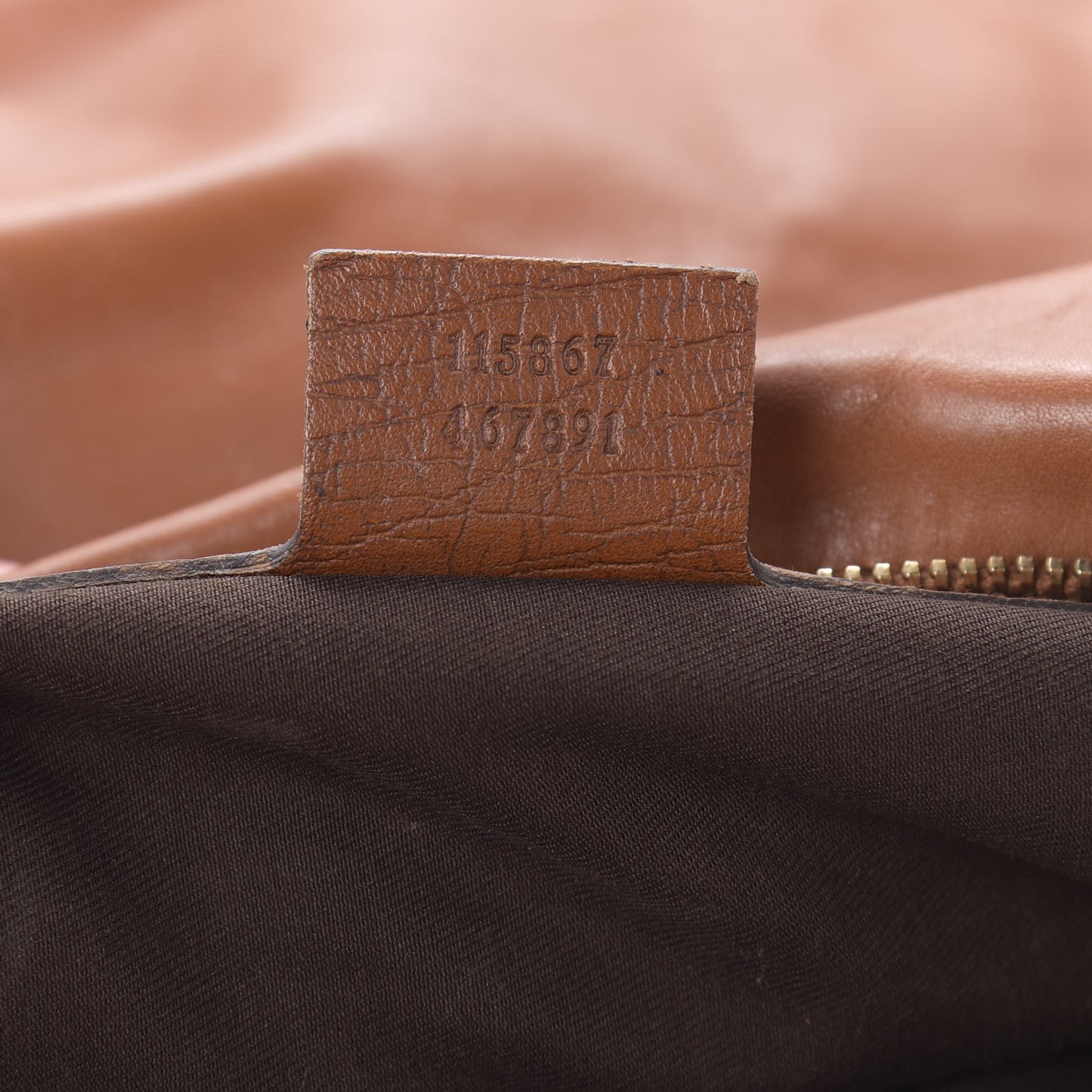 Leather Medium Horsebit Chain Hobo Tan