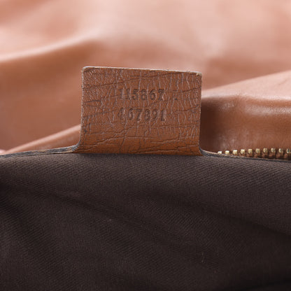 Gucci Leather Medium Horsebit Chain Hobo Tan 9 of 10