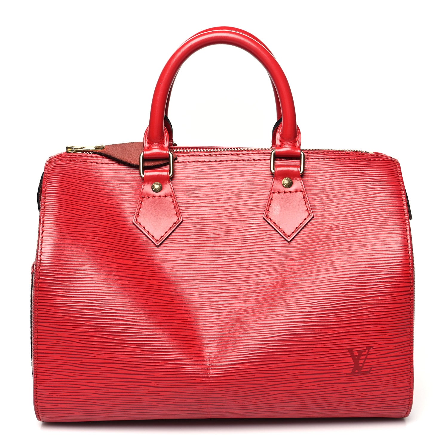 Louis Vuitton Epi Speedy 25 Castillan Red 1 of 15