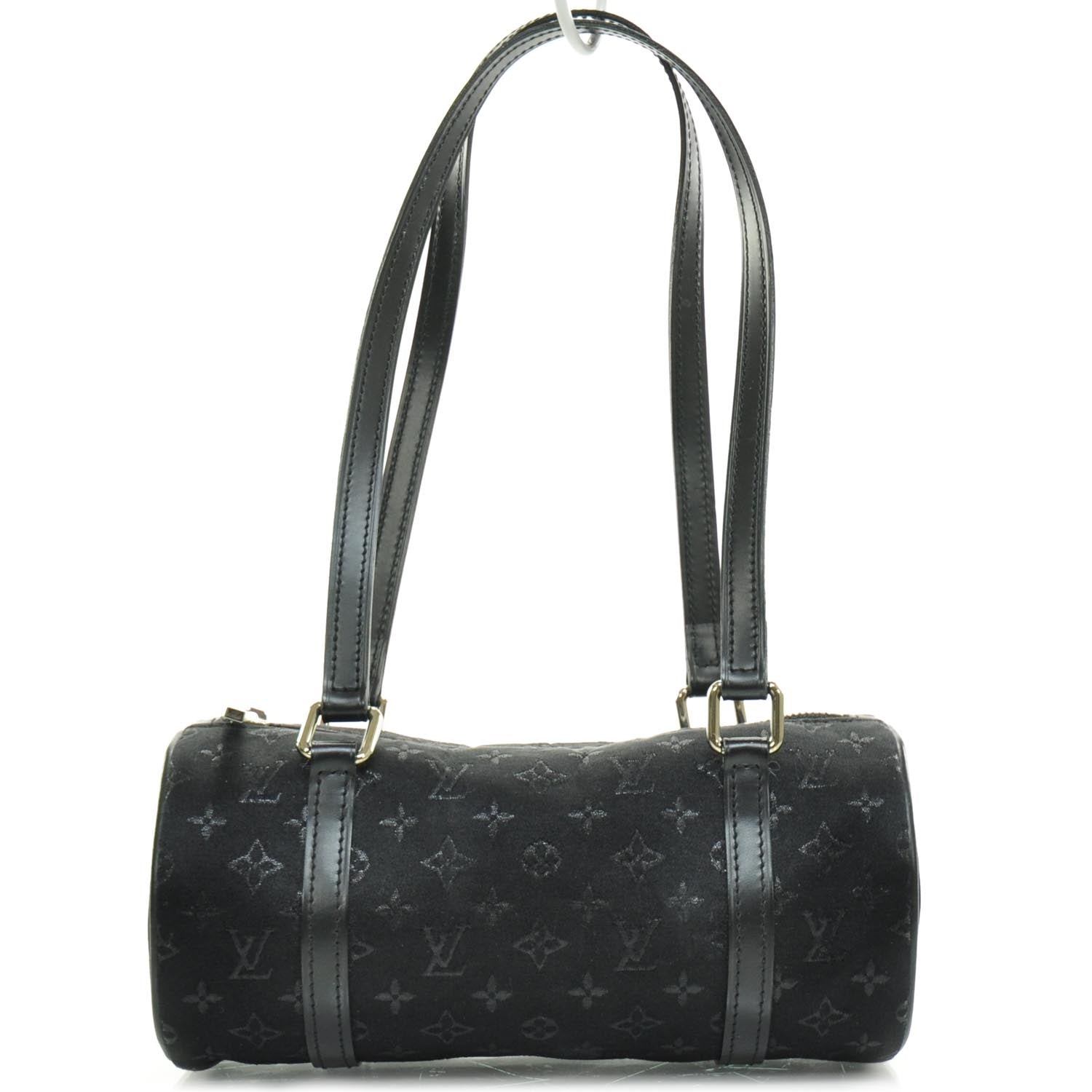Louis Vuitton Satin Monogram Mini Papillon Black 1 of 9