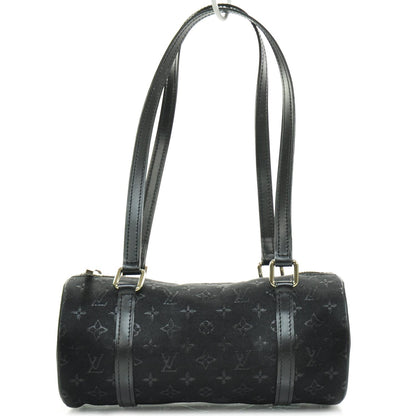 Louis Vuitton Satin Monogram Mini Papillon Black 1 of 9