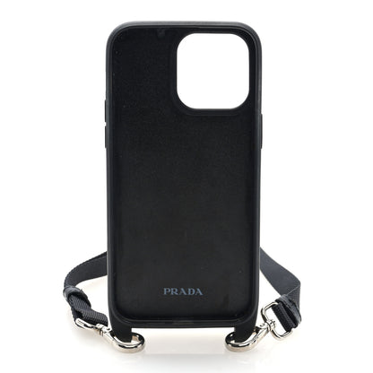 Prada Saffiano iPhone 16 Pro Max Case With Strap Black 5 of 7
