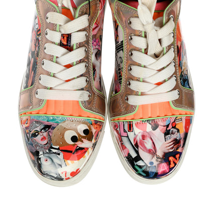 Christian Louboutin Calfskin Vieira Print Womens Orlato Flat Sneakers 39.5 Multicolor 11 of 12
