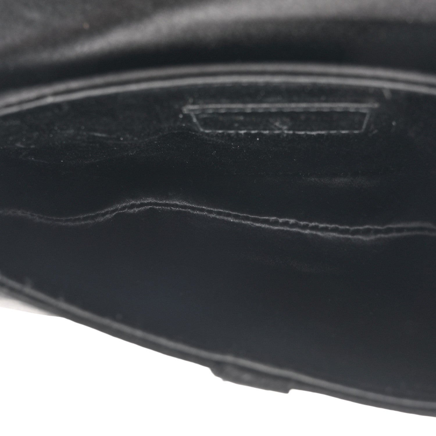Christian Dior Satin Crystal Mini Saddle Bag Black 5 of 10