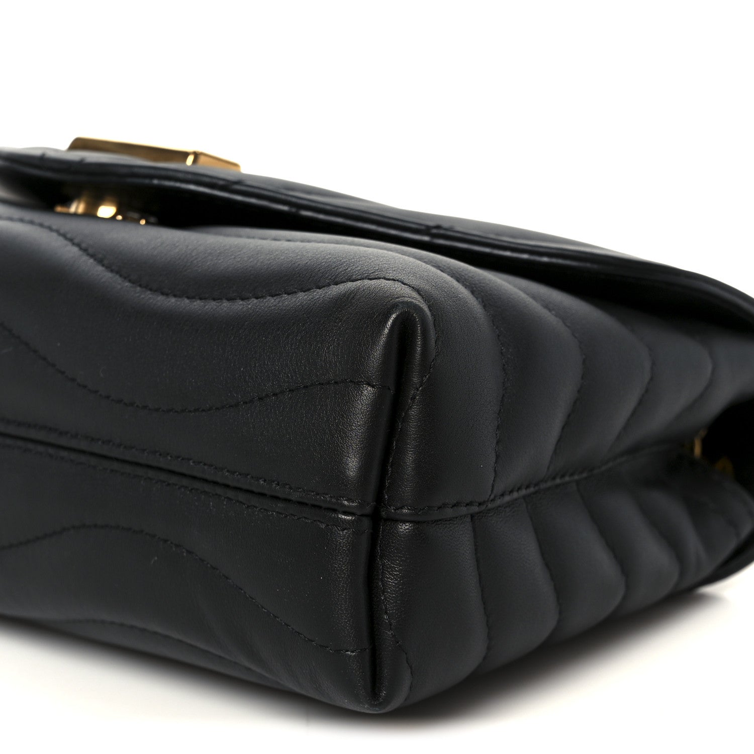 Louis Vuitton Calfskin LV New Wave Chain Bag Black 10 of 11