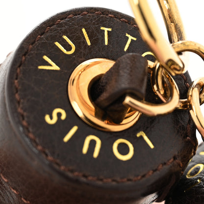 Louis Vuitton Calfskin Circus Bag Charm Marron 3 of 4
