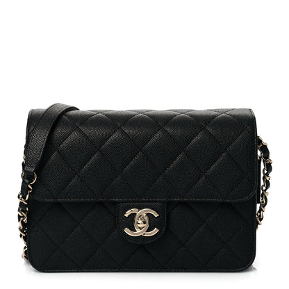 Chanel Caviar Quilted Large Like A Wallet Flap Black 1 of 11