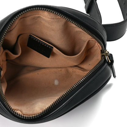 Gucci Calfskin Matelasse GG Marmont Belt Bag 75 30 Black 5 of 13